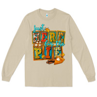 Mushroom Just Here For The Pie Long Sleeve Tee - FaDigitalArtStudio