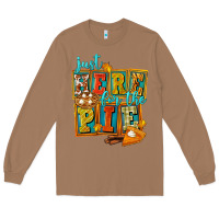 Toasted Coconut Just Here For The Pie Long Sleeve Tee - FaDigitalArtStudio