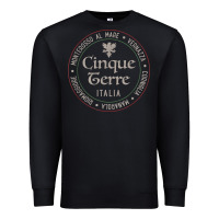 Black cinque terre italia gift for italian mediterranean travelers t shirt Premium Sweatshirt - baoMotion