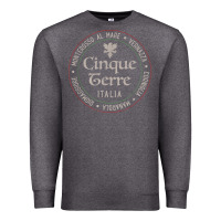 Charcoal Heather cinque terre italia gift for italian mediterranean travelers t shirt Premium Sweatshirt - baoMotion