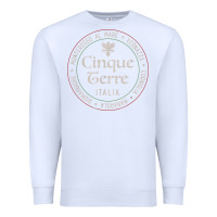 White cinque terre italia gift for italian mediterranean travelers t shirt Premium Sweatshirt - baoMotion