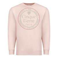 Pale Pink cinque terre italia gift for italian mediterranean travelers t shirt Premium Sweatshirt - baoMotion