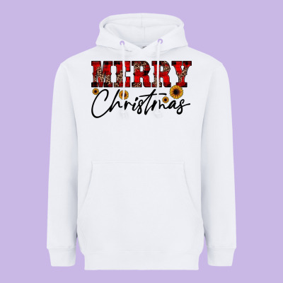 Merry Christmas Heavyweight Hoodie Designed By Jahusdesignshop
