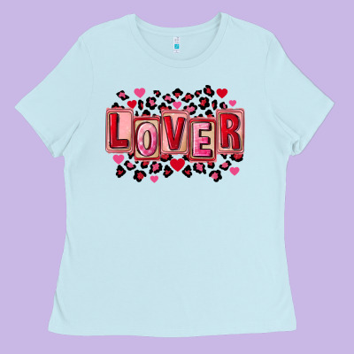 Valentine's Day Lover Ladies Tee Designed By Fadigitalartstudio