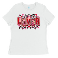 White Valentine's Day lover Ladies Tee - FaDigitalArtStudio