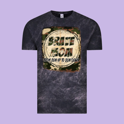Brave Mom From Son Up To Son Down Mother's Day Vintage Tee Designed By Fadigitalartstudio