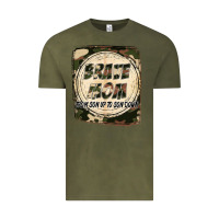 Vintage Olive Brave mom from son up to son down Mother's Day Vintage Tee - FaDigitalArtStudio