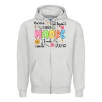 Dove Grey madre spanish mothers day Zipper Hoodie - JahusDesignShop