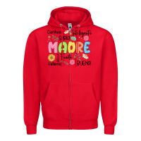 Red madre spanish mothers day Zipper Hoodie - JahusDesignShop
