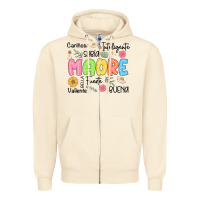 Madre Spanish Mothers Day Zipper Hoodie | Teevron