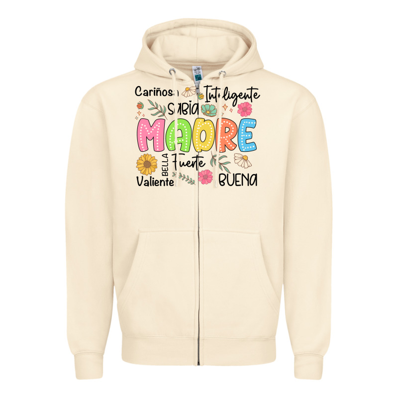 Madre Spanish Mothers Day Zipper Hoodie by JahusDesignShop | Teevron