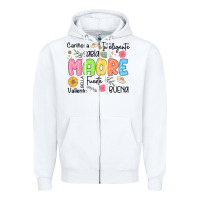 White madre spanish mothers day Zipper Hoodie - JahusDesignShop
