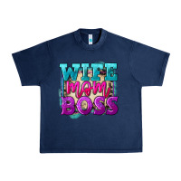 Navy wife mom boss Urban Heavy Tee - FaDigitalArtStudio