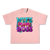 Salmon wife mom boss Urban Heavy Tee - FaDigitalArtStudio