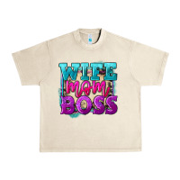 Sandshell wife mom boss Urban Heavy Tee - FaDigitalArtStudio