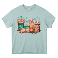 Arona cute pigs coffee Heavy Core Tee - Jasminsmagicworld