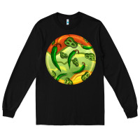 Black hispanic heritage month round earrings 1 Long Sleeve Tee - BundleAndBundleShop