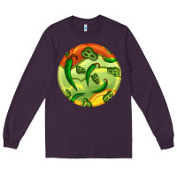 Plum hispanic heritage month round earrings 1 Long Sleeve Tee - BundleAndBundleShop