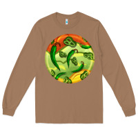 Toasted Coconut hispanic heritage month round earrings 1 Long Sleeve Tee - BundleAndBundleShop