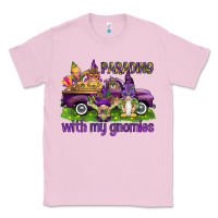 Bubblegum Pink Parading with my gnomies Classic Tee - HowdyJamesFarm
