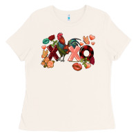 Bone Rooster Valentine's Day xoxo Ladies Tee - FaDigitalArtStudio
