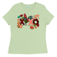 Matcha Rooster Valentine's Day xoxo Ladies Tee - FaDigitalArtStudio