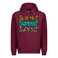 Burgundy summer western Premium Hoodie - RacoonDesign