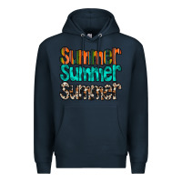 Navy summer western Premium Hoodie - RacoonDesign