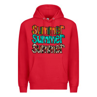 Red summer western Premium Hoodie - RacoonDesign