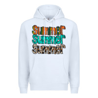 White summer western Premium Hoodie - RacoonDesign