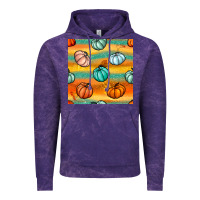 Cloud Purple Pumpkin And Glitter Seamless Pattern Vintage Hoodie - BundleAndBundleShop