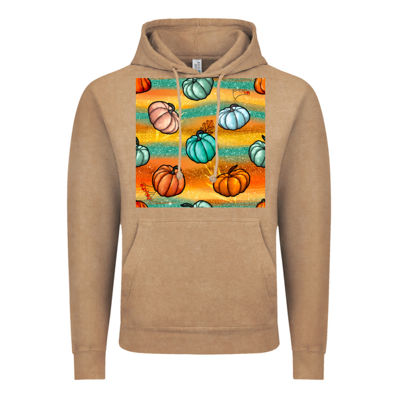 Pumpkin And Glitter Seamless Pattern Vintage Hoodie by BundleAndBundleShop | Teevron