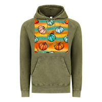 Vintage Olive Pumpkin And Glitter Seamless Pattern Vintage Hoodie - BundleAndBundleShop