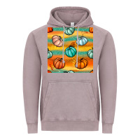 Vintage Zinc Pumpkin And Glitter Seamless Pattern Vintage Hoodie - BundleAndBundleShop