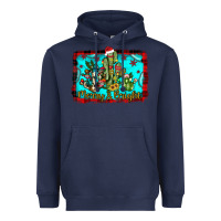 Navy merry & bright Heavyweight Hoodie - JahusDesignShop