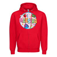 Red maestra Zipper Hoodie - JahusDesignShop