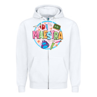 White maestra Zipper Hoodie - JahusDesignShop