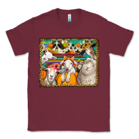 Burgundy autumn sheeps Classic Tee - Jasminsmagicworld
