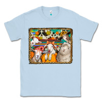 Dusty Blue autumn sheeps Classic Tee - Jasminsmagicworld