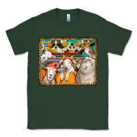 Sports Green autumn sheeps Classic Tee - Jasminsmagicworld