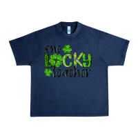 Navy st. patrick's day one lucky teacher Urban Heavy Tee - RanaPortraitStore