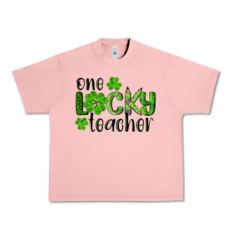 St. Patrick's Day One Lucky Teacher Urban Heavy Tee by RanaPortraitStore | Teevron