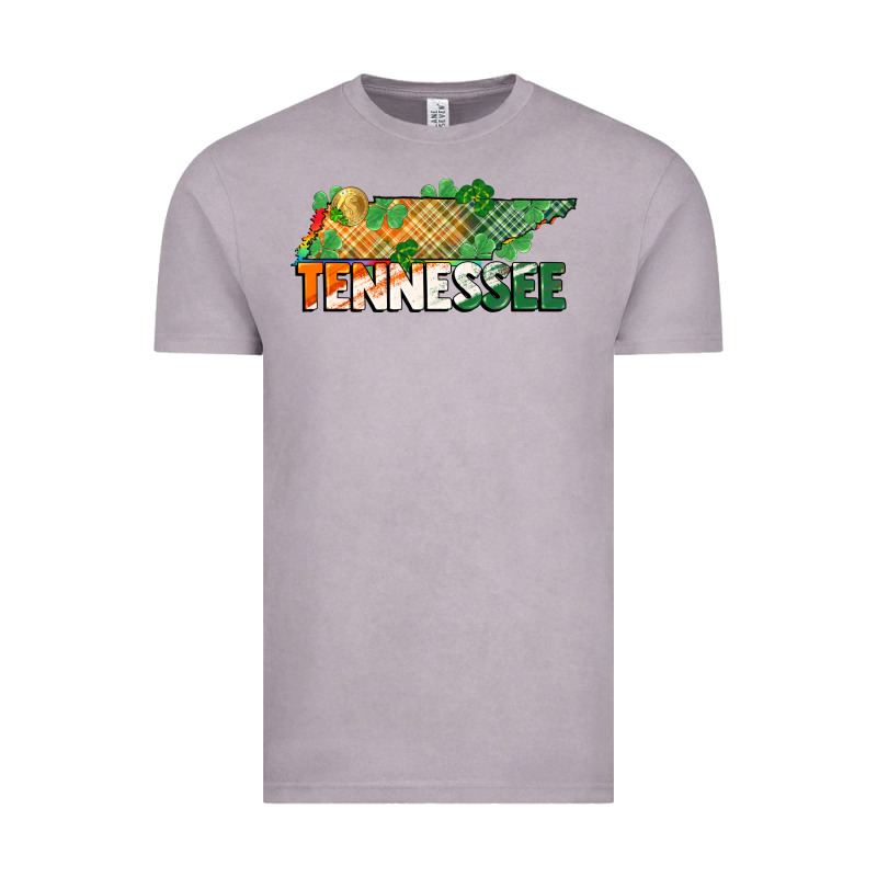 Tennessee Map St Patricks Day Vintage Tee by FaDigitalArtStudio | Teevron
