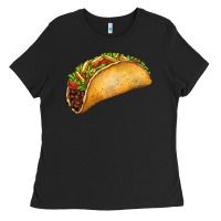 Black Taco Ladies Tee - FaDigitalArtStudio