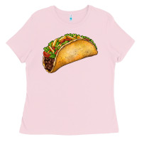 Bubblegum Pink Taco Ladies Tee - FaDigitalArtStudio