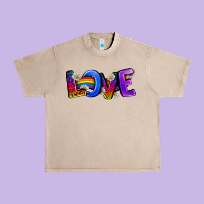 Western Love Lgbtq+ Urban Heavy Tee Designed By Bundleandbundleshop