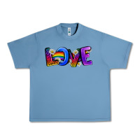 Pebble Blue Western Love LGBTQ+ Urban Heavy Tee - BundleAndBundleShop