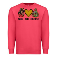 Cardinal peace love christmas Premium Sweatshirt - JahusDesignShop
