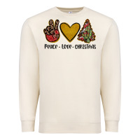 Sandshell peace love christmas Premium Sweatshirt - JahusDesignShop
