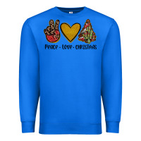 True Royal peace love christmas Premium Sweatshirt - JahusDesignShop